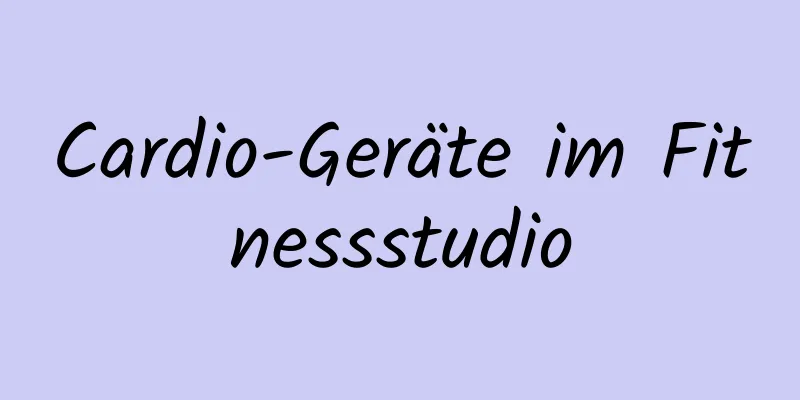 Cardio-Geräte im Fitnessstudio