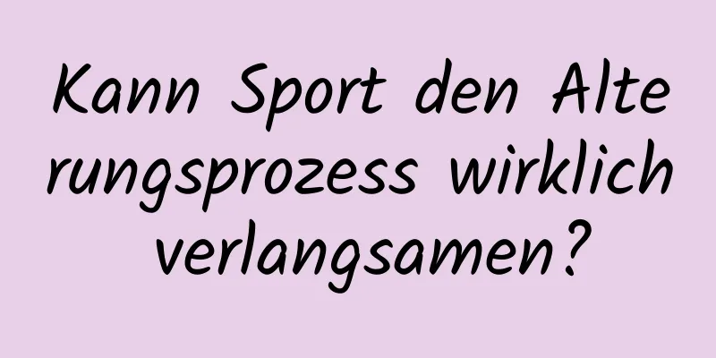 Kann Sport den Alterungsprozess wirklich verlangsamen?