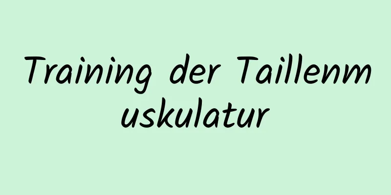 Training der Taillenmuskulatur