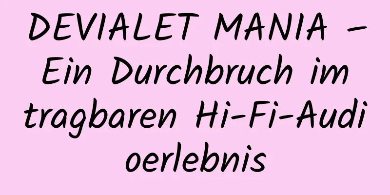 DEVIALET MANIA – Ein Durchbruch im tragbaren Hi-Fi-Audioerlebnis