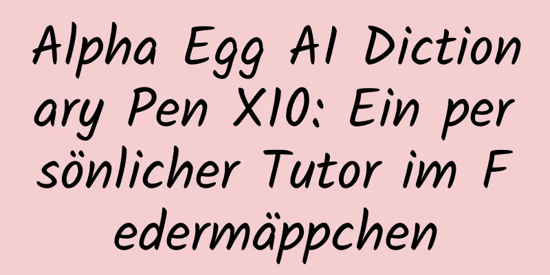 Alpha Egg AI Dictionary Pen X10: Ein persönlicher Tutor im Federmäppchen