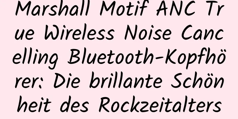 Marshall Motif ANC True Wireless Noise Cancelling Bluetooth-Kopfhörer: Die brillante Schönheit des Rockzeitalters