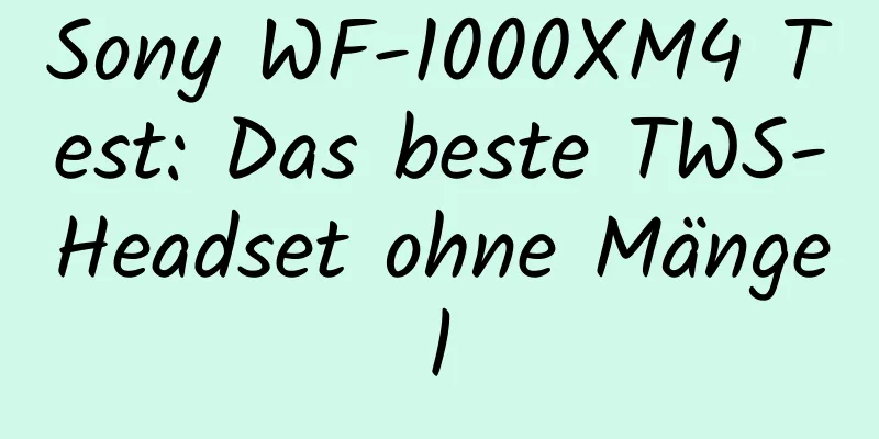 Sony WF-1000XM4 Test: Das beste TWS-Headset ohne Mängel