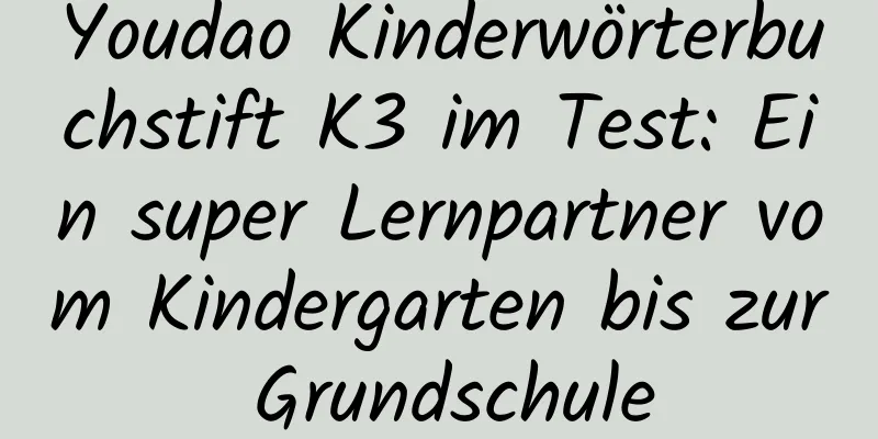 Youdao Kinderwörterbuchstift K3 im Test: Ein super Lernpartner vom Kindergarten bis zur Grundschule