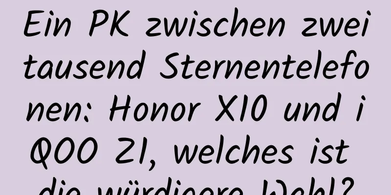 Ein PK zwischen zweitausend Sternentelefonen: Honor X10 und iQOO Z1, welches ist die würdigere Wahl?