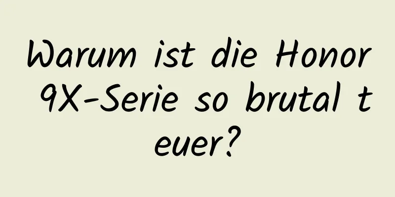 Warum ist die Honor 9X-Serie so brutal teuer?