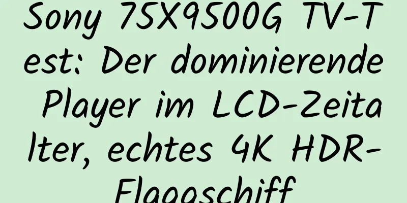 Sony 75X9500G TV-Test: Der dominierende Player im LCD-Zeitalter, echtes 4K HDR-Flaggschiff