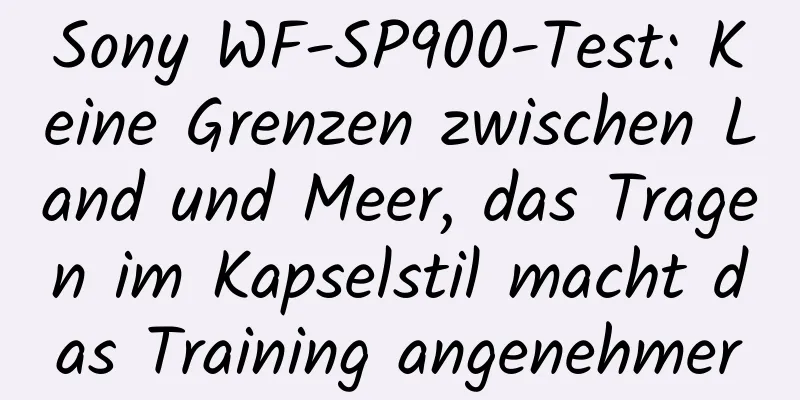 Sony WF-SP900-Test: Keine Grenzen zwischen Land und Meer, das Tragen im Kapselstil macht das Training angenehmer