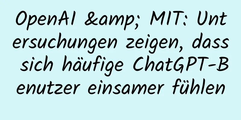 OpenAI & MIT: Untersuchungen zeigen, dass sich häufige ChatGPT-Benutzer einsamer fühlen