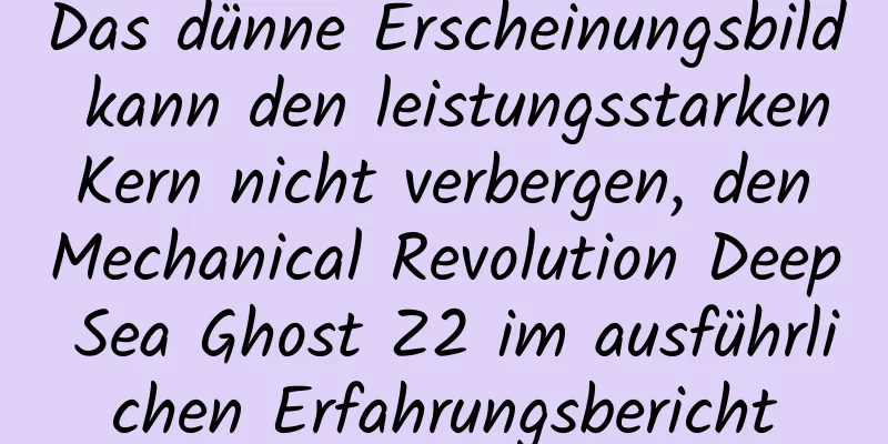 Das dünne Erscheinungsbild kann den leistungsstarken Kern nicht verbergen, den Mechanical Revolution Deep Sea Ghost Z2 im ausführlichen Erfahrungsbericht