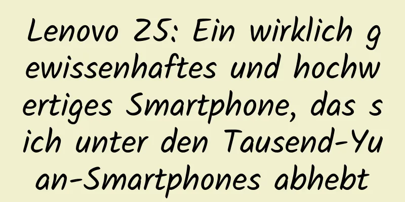 Lenovo Z5: Ein wirklich gewissenhaftes und hochwertiges Smartphone, das sich unter den Tausend-Yuan-Smartphones abhebt
