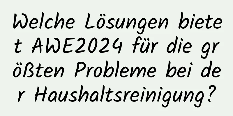 Welche Lösungen bietet AWE2024 für die größten Probleme bei der Haushaltsreinigung?