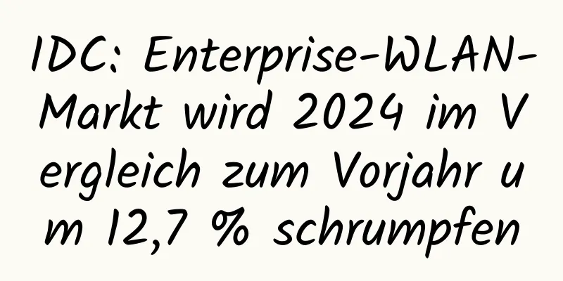 IDC: Enterprise-WLAN-Markt wird 2024 im Vergleich zum Vorjahr um 12,7 % schrumpfen