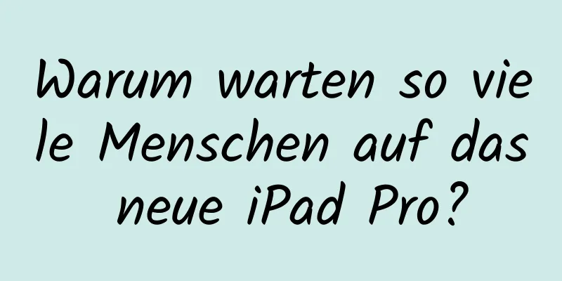 Warum warten so viele Menschen auf das neue iPad Pro?