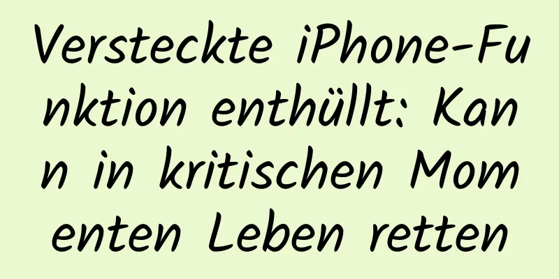 Versteckte iPhone-Funktion enthüllt: Kann in kritischen Momenten Leben retten