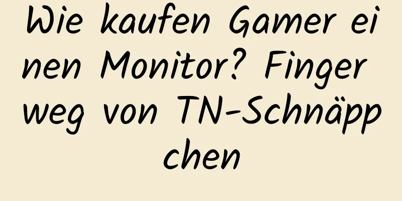 Wie kaufen Gamer einen Monitor? Finger weg von TN-Schnäppchen