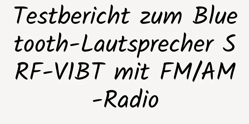 Testbericht zum Bluetooth-Lautsprecher SRF-V1BT mit FM/AM-Radio