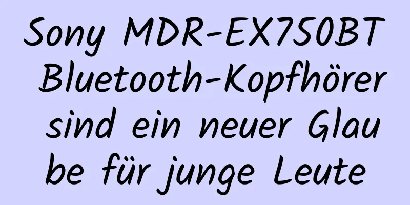 Sony MDR-EX750BT Bluetooth-Kopfhörer sind ein neuer Glaube für junge Leute