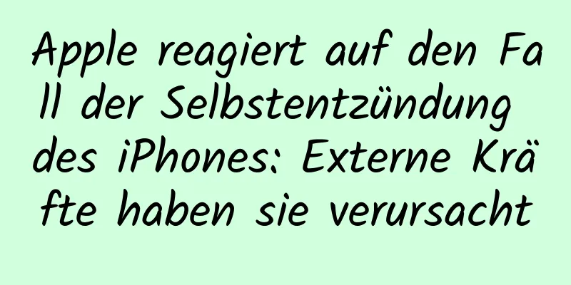 Apple reagiert auf den Fall der Selbstentzündung des iPhones: Externe Kräfte haben sie verursacht