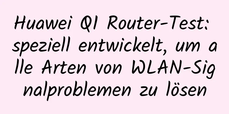 Huawei Q1 Router-Test: speziell entwickelt, um alle Arten von WLAN-Signalproblemen zu lösen