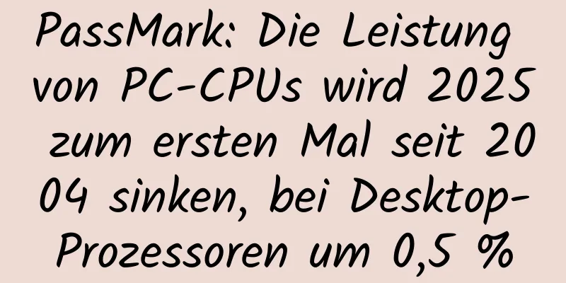 PassMark: Die Leistung von PC-CPUs wird 2025 zum ersten Mal seit 2004 sinken, bei Desktop-Prozessoren um 0,5 %