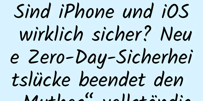 Sind iPhone und iOS wirklich sicher? Neue Zero-Day-Sicherheitslücke beendet den „Mythos“ vollständig