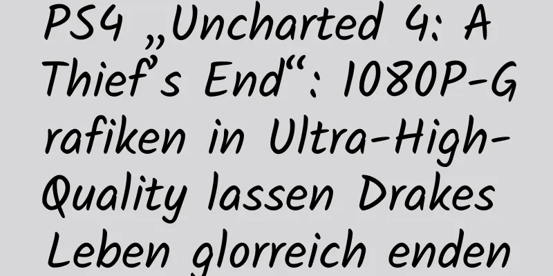 PS4 „Uncharted 4: A Thief’s End“: 1080P-Grafiken in Ultra-High-Quality lassen Drakes Leben glorreich enden