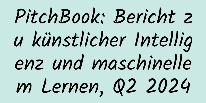 PitchBook: Bericht zu künstlicher Intelligenz und maschinellem Lernen, Q2 2024