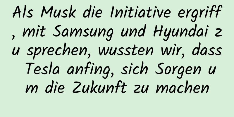 Als Musk die Initiative ergriff, mit Samsung und Hyundai zu sprechen, wussten wir, dass Tesla anfing, sich Sorgen um die Zukunft zu machen