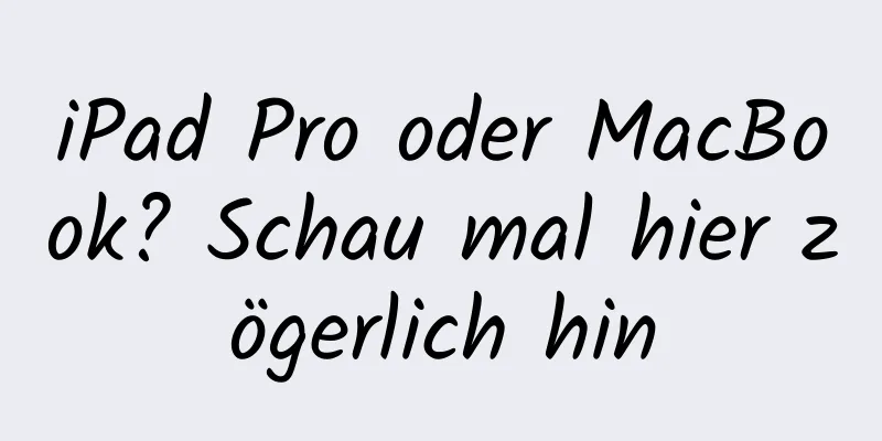 iPad Pro oder MacBook? Schau mal hier zögerlich hin