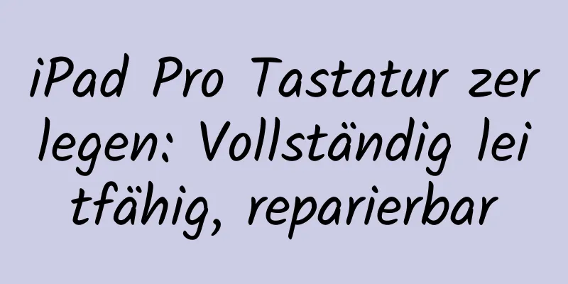 iPad Pro Tastatur zerlegen: Vollständig leitfähig, reparierbar