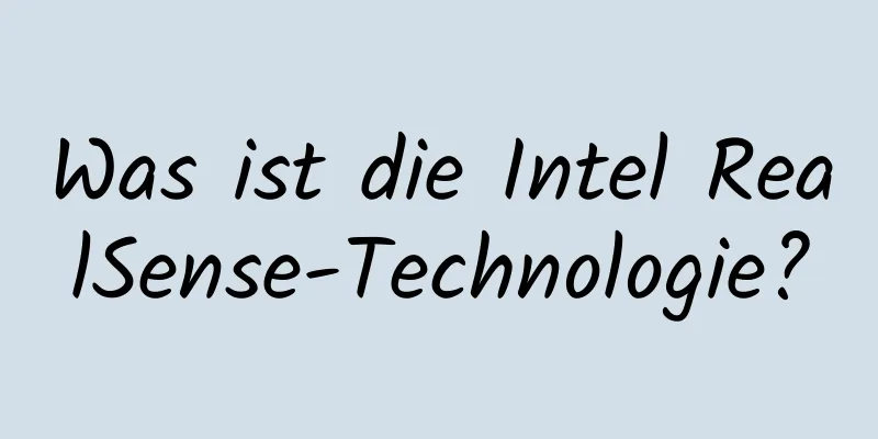 Was ist die Intel RealSense-Technologie?
