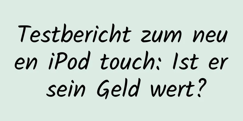 Testbericht zum neuen iPod touch: Ist er sein Geld wert?