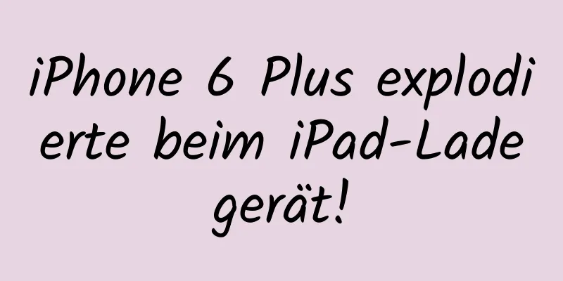 iPhone 6 Plus explodierte beim iPad-Ladegerät!