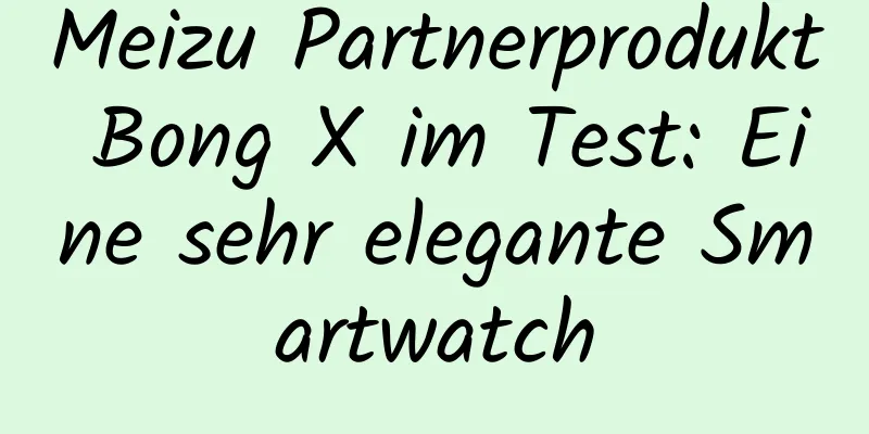 Meizu Partnerprodukt Bong X im Test: Eine sehr elegante Smartwatch