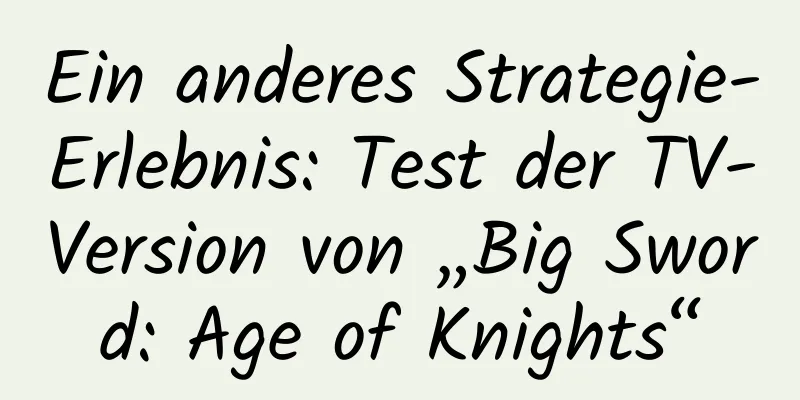 Ein anderes Strategie-Erlebnis: Test der TV-Version von „Big Sword: Age of Knights“