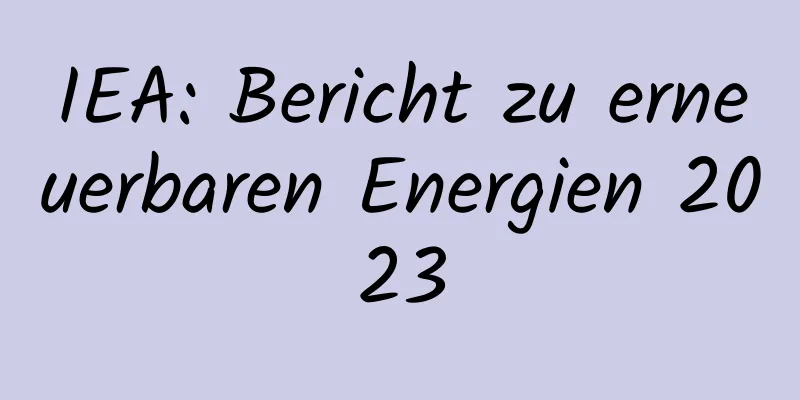 IEA: Bericht zu erneuerbaren Energien 2023