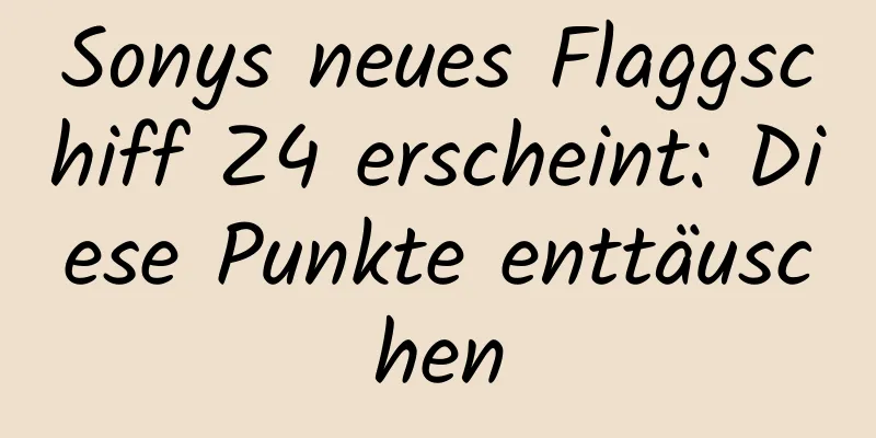Sonys neues Flaggschiff Z4 erscheint: Diese Punkte enttäuschen