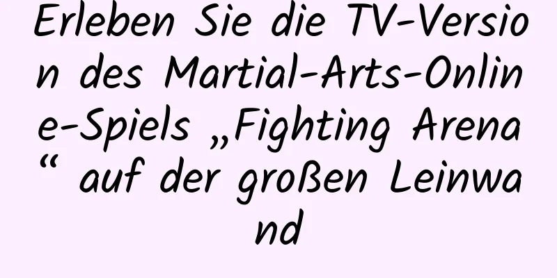 Erleben Sie die TV-Version des Martial-Arts-Online-Spiels „Fighting Arena“ auf der großen Leinwand