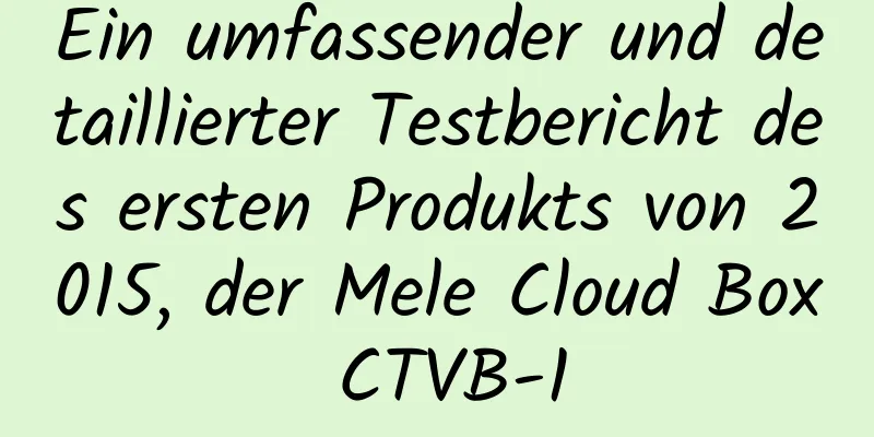 Ein umfassender und detaillierter Testbericht des ersten Produkts von 2015, der Mele Cloud Box CTVB-1