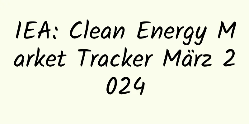 IEA: Clean Energy Market Tracker März 2024