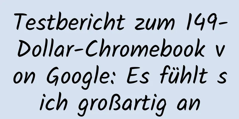 Testbericht zum 149-Dollar-Chromebook von Google: Es fühlt sich großartig an