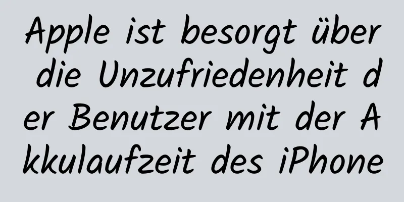 Apple ist besorgt über die Unzufriedenheit der Benutzer mit der Akkulaufzeit des iPhone
