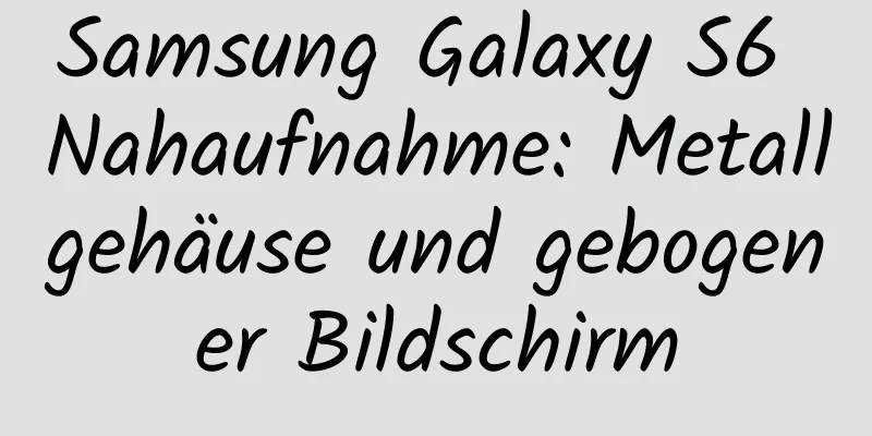 Samsung Galaxy S6 Nahaufnahme: Metallgehäuse und gebogener Bildschirm