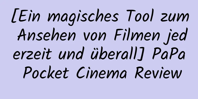 [Ein magisches Tool zum Ansehen von Filmen jederzeit und überall] PaPa Pocket Cinema Review