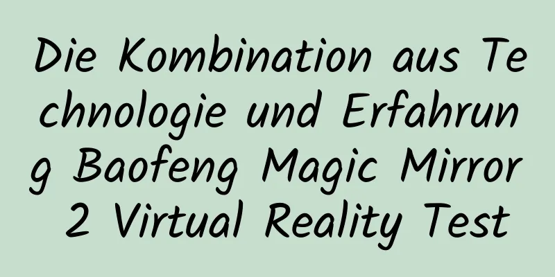 Die Kombination aus Technologie und Erfahrung Baofeng Magic Mirror 2 Virtual Reality Test