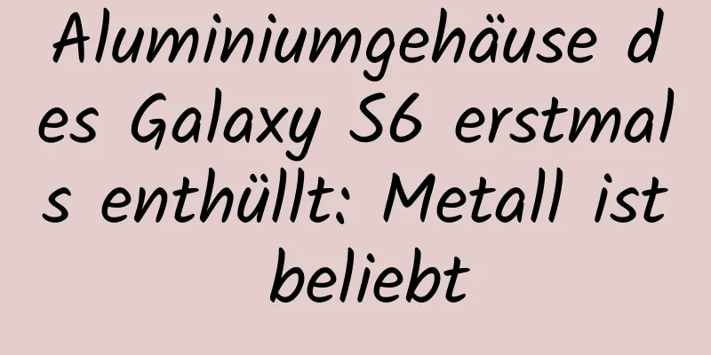 Aluminiumgehäuse des Galaxy S6 erstmals enthüllt: Metall ist beliebt