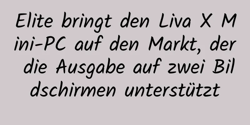 Elite bringt den Liva X Mini-PC auf den Markt, der die Ausgabe auf zwei Bildschirmen unterstützt