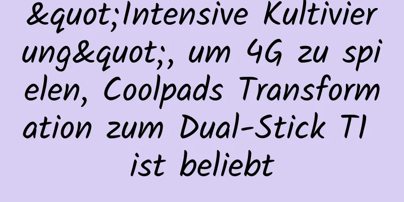 "Intensive Kultivierung", um 4G zu spielen, Coolpads Transformation zum Dual-Stick T1 ist beliebt