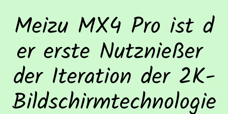 Meizu MX4 Pro ist der erste Nutznießer der Iteration der 2K-Bildschirmtechnologie